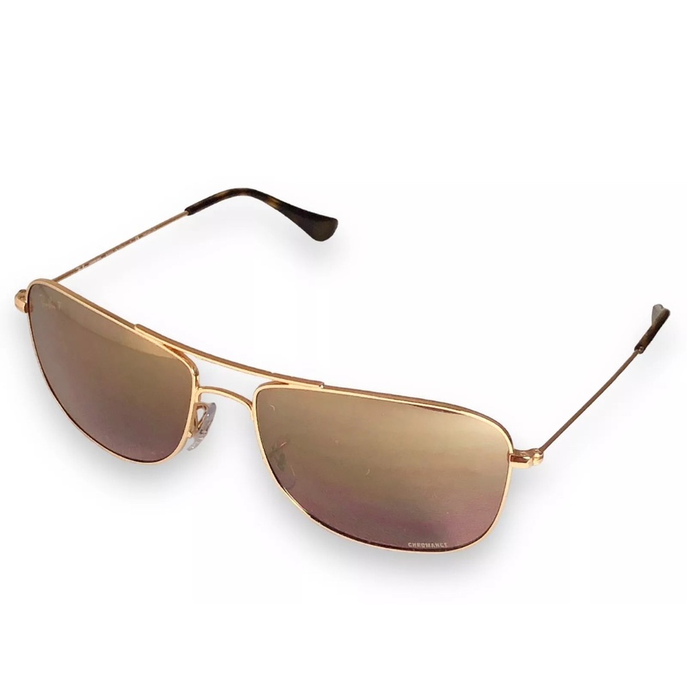 Sold ❌Ray Ban RB3543 001/6B CHROMANCE Gold 59-16-140 3P Sunglasses Unisex